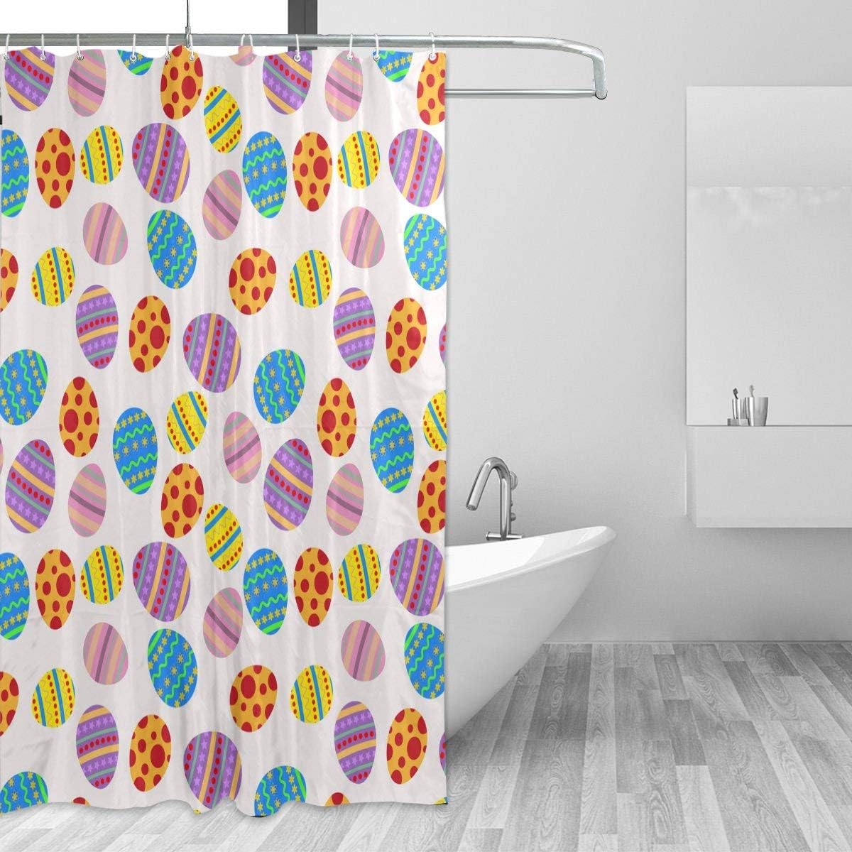 Amazon Com Ashasds Easter Eggs Shower Curtain Bathroom Decor Polyester Fabric For Home Bathroom Decorative Bath Curtains 60 X 72 In Home Kitchen