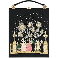 JW PEI Women's Tori Vegan Leather Metal Structure Clutch - Lemon