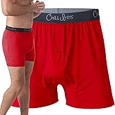 Chill Boys Viscose from Bamboo Boxers for Men - Cool Comfortable, Soft Breathable Men's Underwear - Boxer Shorts
