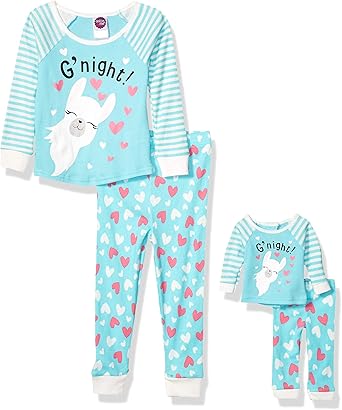 matching baby doll and girl pajamas
