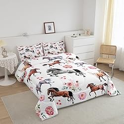 Erosebridal Horse Comforter Set King Size for Men