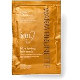 Ion Brunette Blue Toning Mask, Antibrass, Corrects and neutralizes orange undertones Ultra pigmented 1 Oz