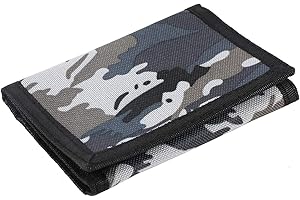 JONYEE Kids Wallet for Boys and Girls, Novelty Wallet for Boys Ages 5-7, Camo Teen Wallet for Kids Birthday Gifts (Gray2)