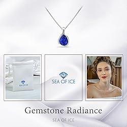 SEA OF ICE Pear Shape Teardrop Natural Gemstones