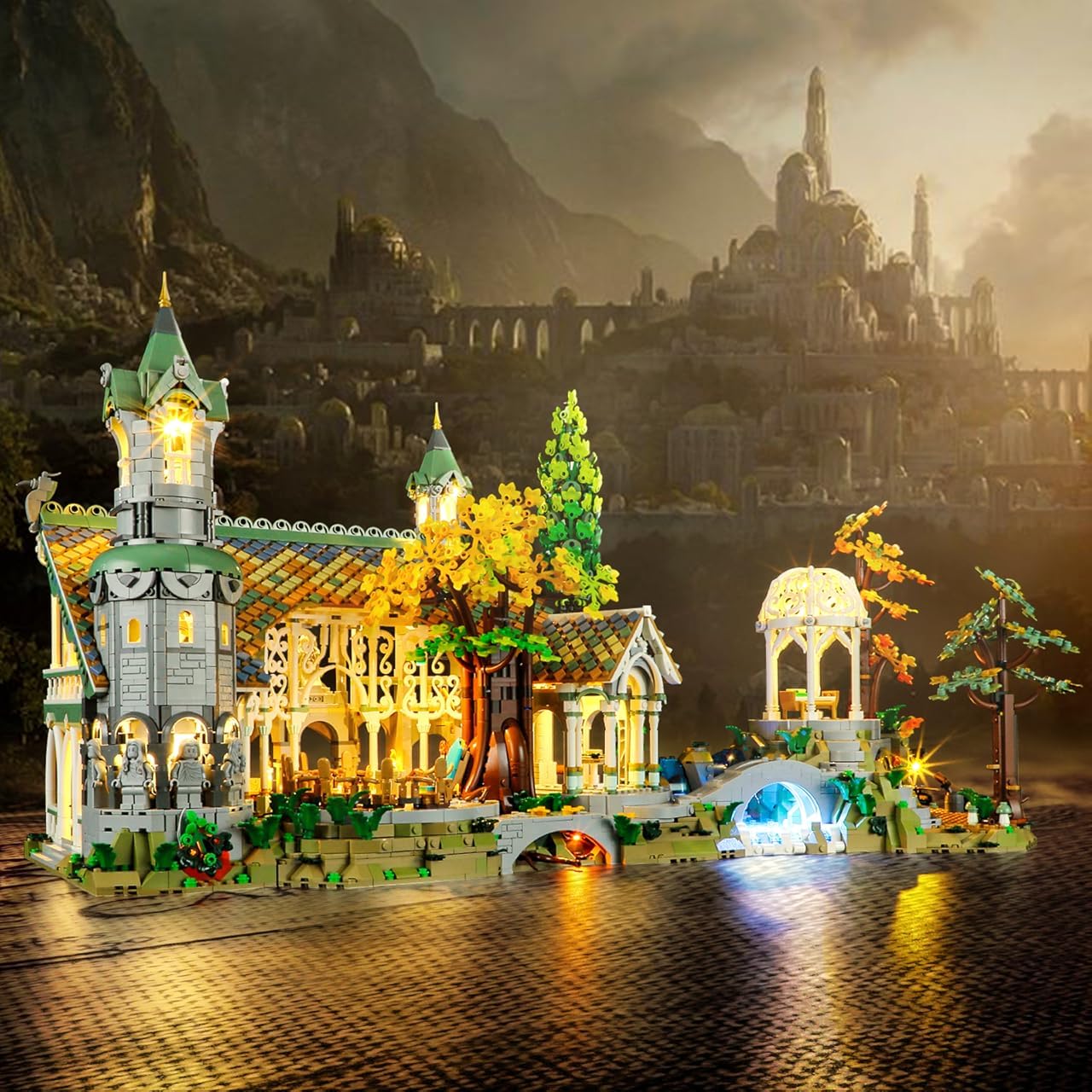 YEABRICKS LED Light for Lego-10316 Rivendell Building Blocks Model (Building Set NOT Included)