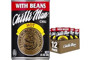 Chilli Man Chili Hot With Beans (12 Pack) 15 Ounce Can