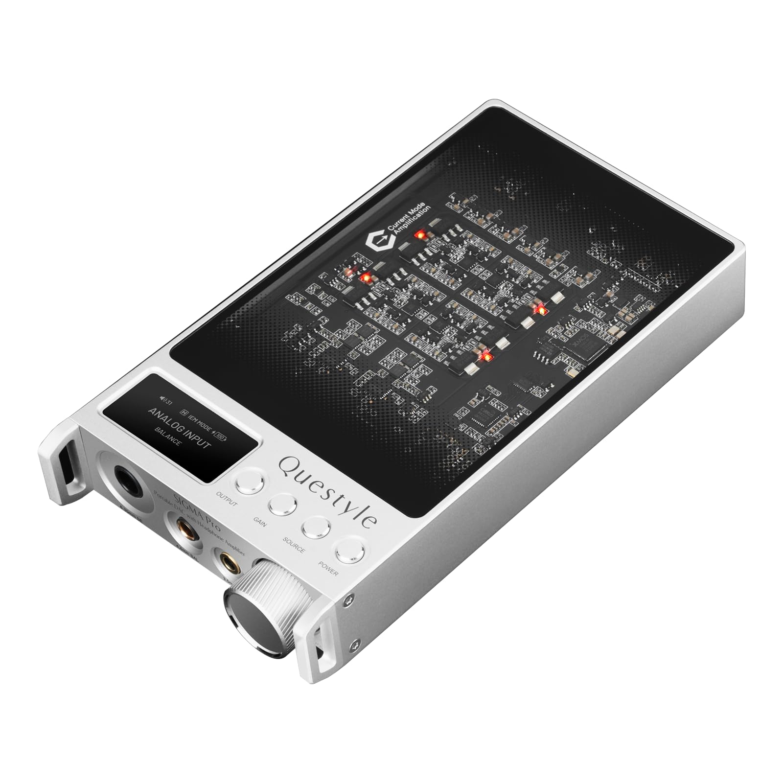 Photo 1 of SIGMA Pro Bluetooth 5.4 MFi Certified Portable DAC with Headphone Amplifier USB DAC AMP with LDAC,aptX Lossless,PCM768/DSD512 6.35mm/4.4mm/3.5mm Output for for Smartphones/PC/ Home Audio(Sliver)