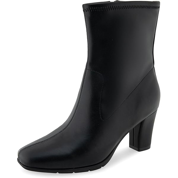 Amazon.com | DAISIQ Women's Black Winter Ankle-High Boots 98158-1