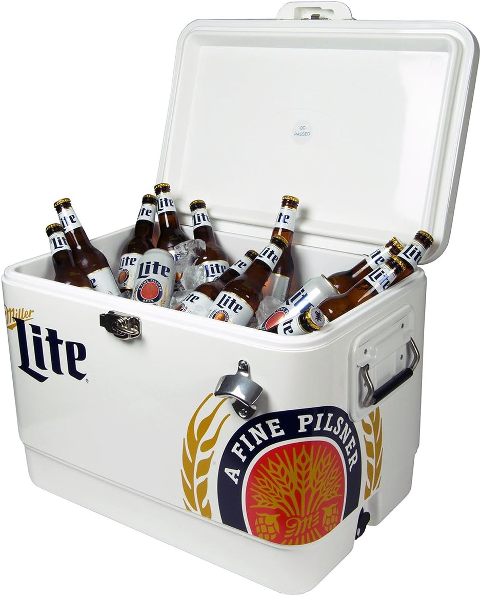 miller lite cooler on wheels