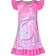 Sylfairy Girls Nightgowns, Unicorn Nightgown Princess Pajama Dresses for Girls Sleepwear Nightie