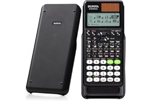 DUPOTA OA-991EX Plus Scientific Calculator 552 Functions 2-Line 10+2 Digits Written Display Solar Battery - Ideal for Middle High School Students and Teachers, Black