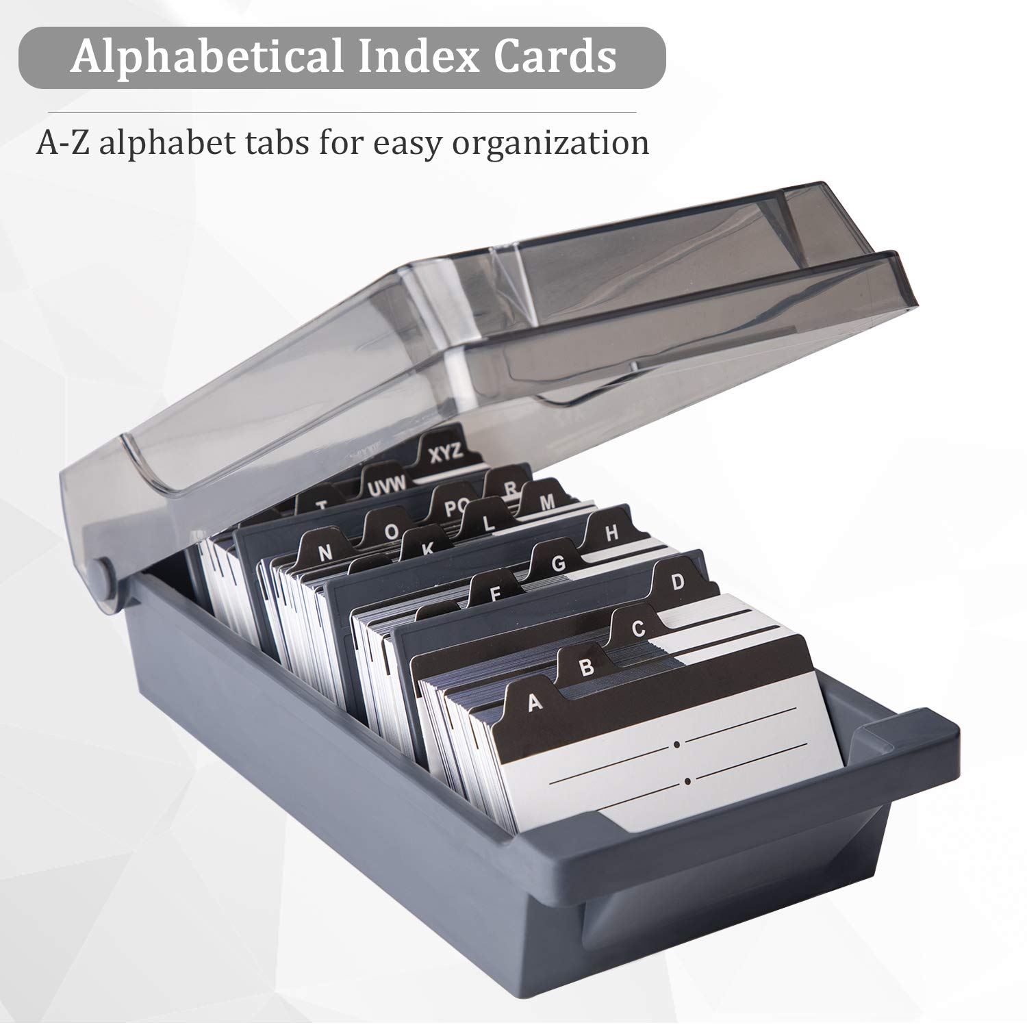 MaxGear Business Card Holder Business Card Box Business Card File