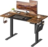 VASAGLE Electric Standing Desk 60x120 cm 72-120 cm 4 Memory Heights