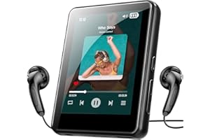 SNOWVOICE 32GB MP3 Player with Bluetooth 5.0, 2.4" Full Touch Screen, HiFi Sound Quality, Music MP3 MP4 Player for Kids with Speaker Recording e-Book