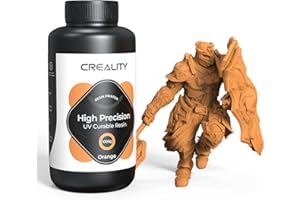 Creality 8K Resin for Halot-Mage, 1kg(2.2lbs) 3D Printer Resin High Precision for 8K/10K/12K LCD 3D Printing 405nm UV-Curing Resin, Low Shrinkage, Showcase Models & Works (Orange)