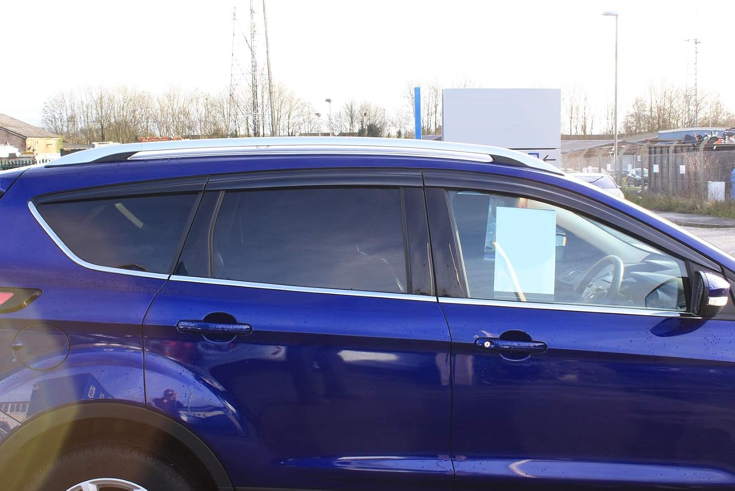 AUTO CLOVER Wind Deflectors Set for Ford Kuga 2012-2019 (6 pieces), Tinted Black - Image 4