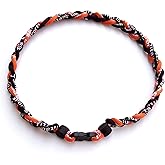 CEBUY 3 Rope Braided Tornado Titanium Sport Baseball Necklace 20"