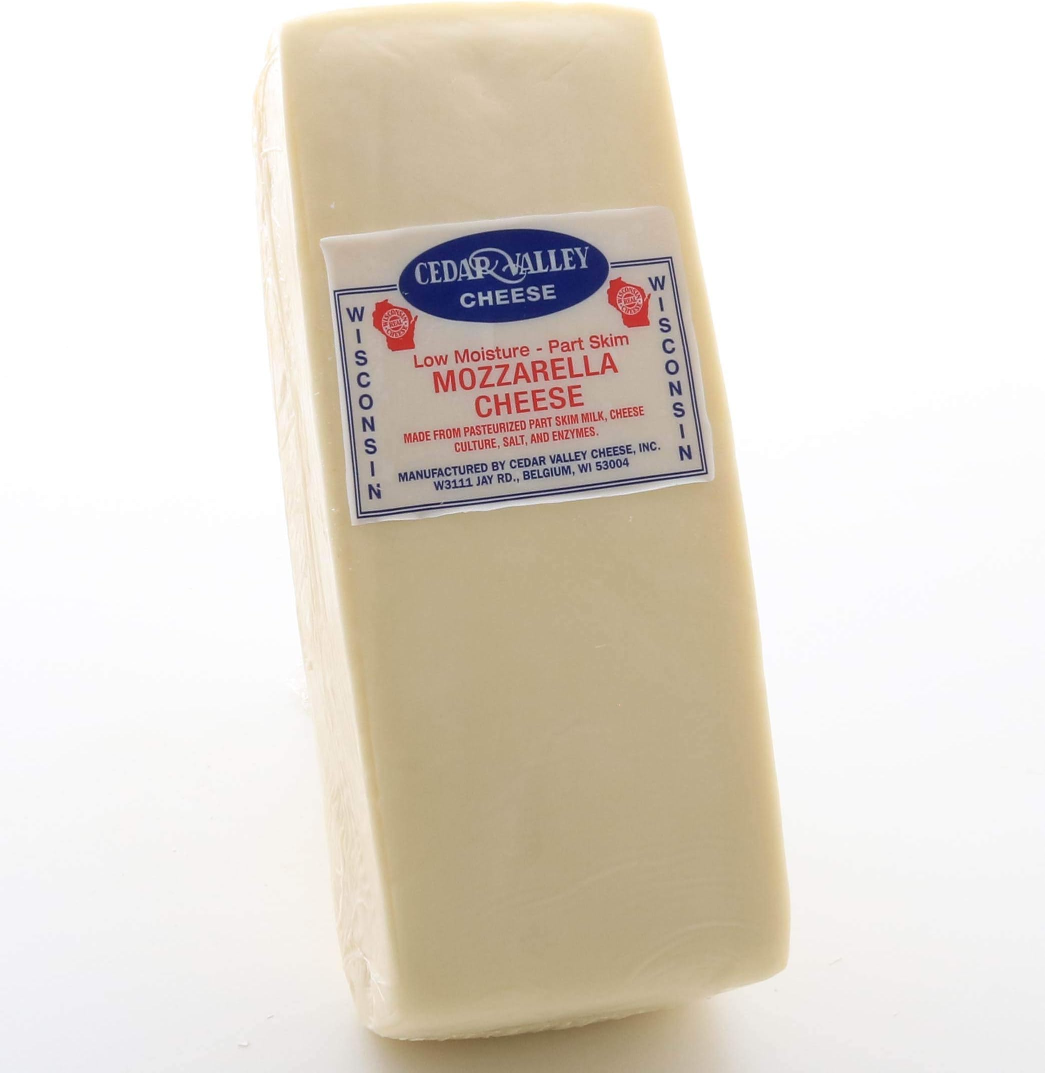 Mozzarella Cheese Part Skim Low Moisture 6 Lb Loaf