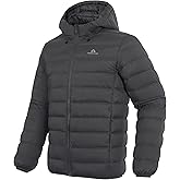 Pioneer Camp Men's Down Puffer Jacket with Hood Lightweight Packable Warm Insulated Thermal Puffy Winter Coat Ski Travel