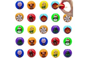 CHHOEAV 24 Pcs Mini Fidget Spinners Ball Toys for Kids & Adults - Christmas Stocking Stuffers, Pinata Fillers, Treasure Box Toys for Parties & Gifts