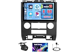4+64GB Android 15 Car Radio for Ford Escape/Mazda Tribute 2007-2012 Wireless Carplay Android Auto, Realdio 9" in-Cell Touch S