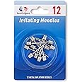 TurnOnSport Basketball Pump Needle - Ball Pump Inflation Needles Pack of 12 - Inflate Pump Needle for Balls - Pump Needle Adaptor Soccer Rugby Football Volleyball Ball - Inflatable Air Pump Needle