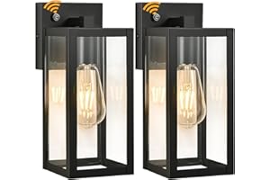 BRIGHTWE Dusk to Dawn Outdoor Wall Lantern Exterior Wall Sconce Lighting Fixture Auto On/Off Waterproof Wall Light Fixture Wall Mounted Outdoor Lights for House Outside Lighting Front Porch