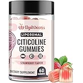 Citicoline Supplement, CDP Choline, Brain Supplement for Memory and Focus | Cognitive Function & Energy Improvement | Citicoline 1000mg Plus Lion's Mane Extract 500mg per Serving (60 Count)