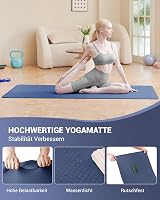 Narwhal Good Nite 6mm Yoga Mat Navy Non-Slip TPE 183x61x0.6cm with Strap view 6