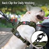 PoyPet No Pull Dog Harness Reflective Vest Army Green XS view 5