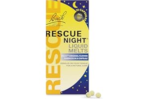 Nelsons Rescue Remedy Capsules, Night Liquid Melts, Flower Essences, Ideal to Be Ready for The Day Ahead, Easy to Use Format,28 Count (Pack of 1)