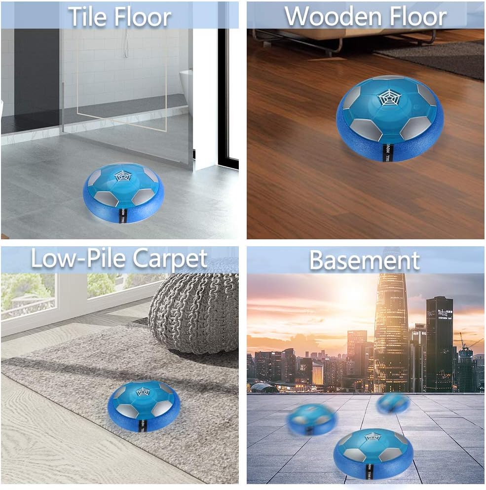 OMWay Kids Toys for 3-10 Year Old Boys, Hover Soccer Ball,2020 Christmas Birthday Gifts for Boys Age 4 5 6 7 8 9, Kids Games for Indoor Outdoor Backyard Outside, 2 Goals and Nets Included.: Toys & Games