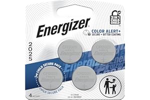 Energizer 2025 Batteries (4 Pack), 3V Lithium Coin Batteries