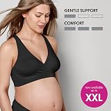 Medela Keep Cool Sleep Seamless Maternity Nursing Bra Black Full-Back Breathing view 5