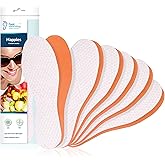 Foot Morning Fresh Feet Happies Foot Odour Insoles Odour Absorbing Orange-Scented Shoe Inserts Comfort Inserts for Men & Women Viscose Fibres & Latex Foam for Ultimate Sweat Absorption (M9 Men)
