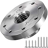 HAowosi Placa frontal de torno de madera de acero de 3 pulgadas, placa frontal para torno de madera, placa frontal de torno a