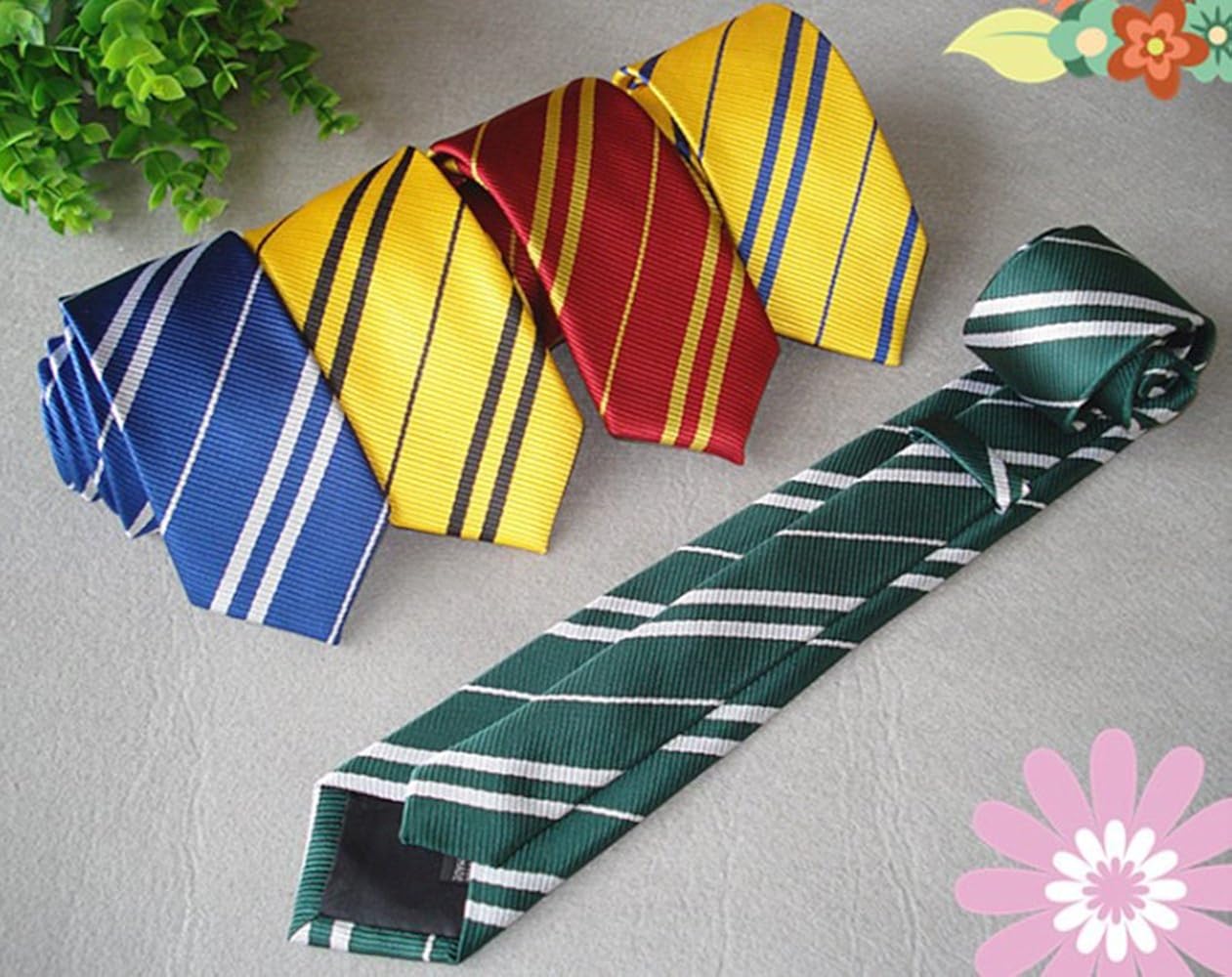Tie Costume Striped Necktie Halloween Cosplay Party Supplies Accessories for Kids and Adults (Yellow): Clothing