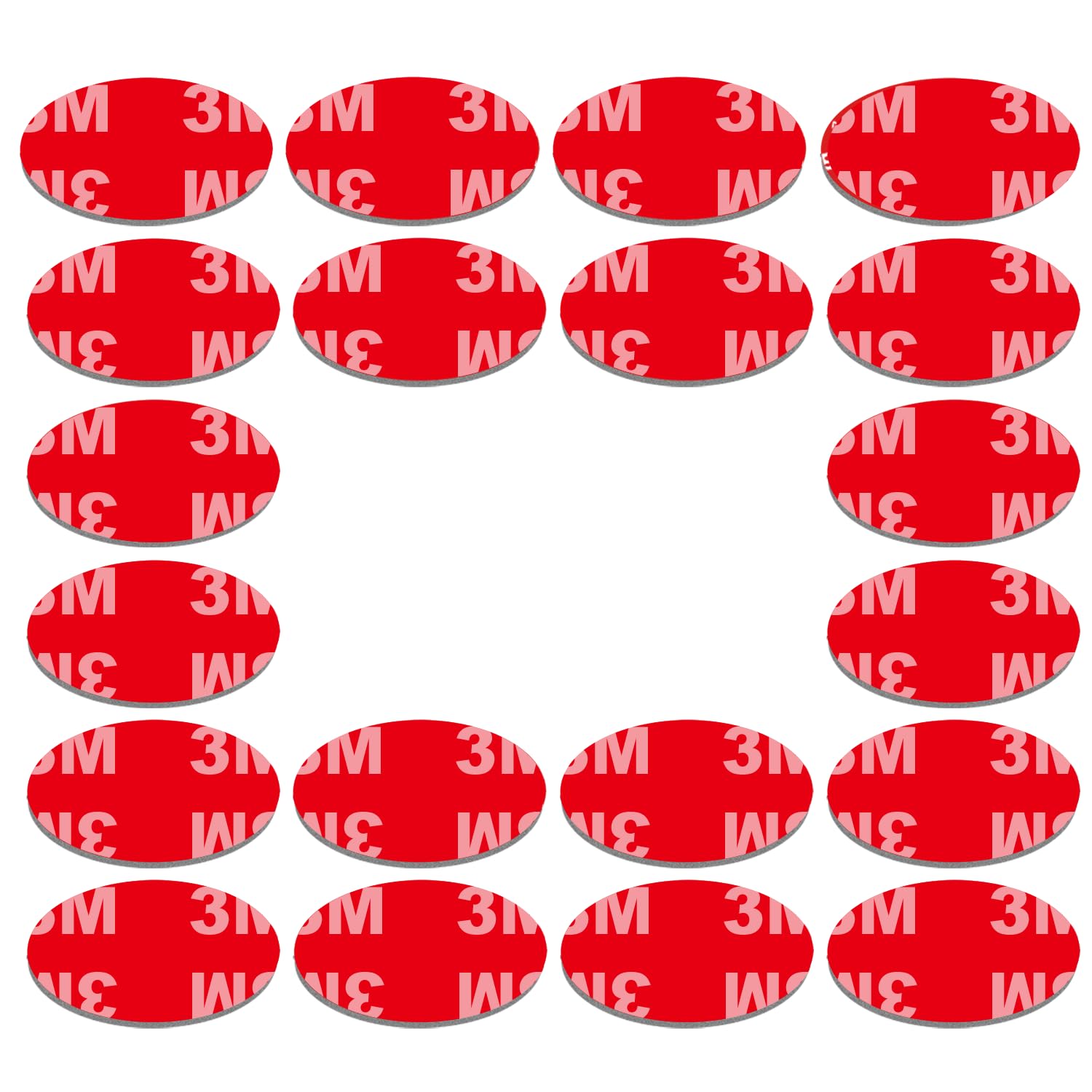 Rusoz Double Sided Sticky Pads, 20 Piece Extra Strong Waterproof Double Sided Tape Removable Strong Sticky Wall Tape Strips Traceless for Number Plate and Picture Hanging