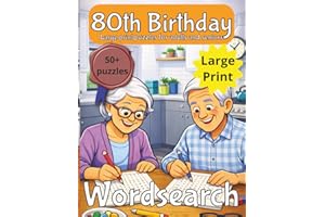 80th Birthday Word Search Puzzle book: 80th Birthday Gift | Gifts for Women | Present for Senior | 80 Year old Gift | 80th Gi