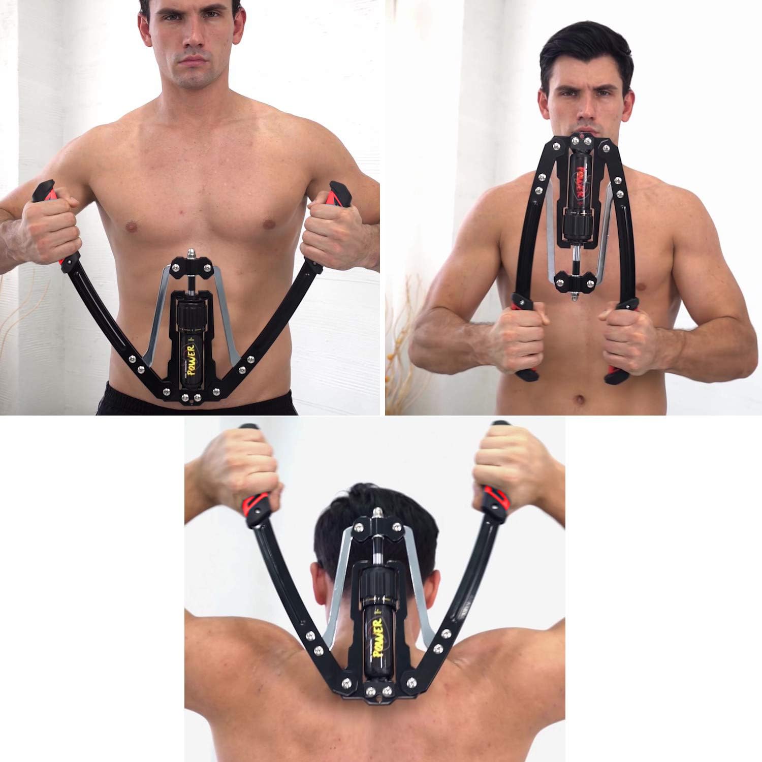 Jandecfit Power Twister Arm Exerciser,Home Chest Expander Adjustable Hydraulic Power Twister 22-440lbs,Arm Muscle Training Machine for Arm, Biceps, Abdomen, Shoulder and Chest Muscle Strength Training: Sports & Outdoors