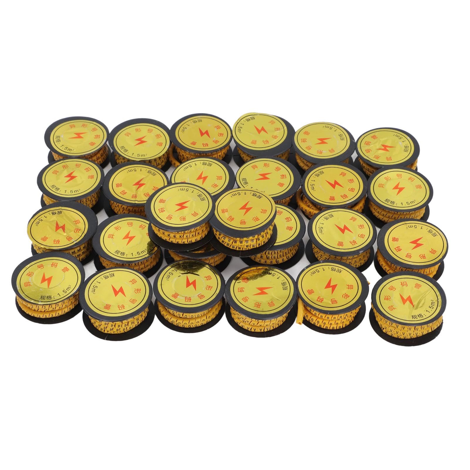 PVC Cable Marker Tube for Electronics Electrical Appliances A-Z Letter Number Coded Marking Strips 1.5m Material