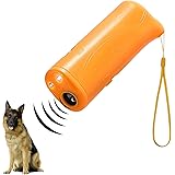 Anti Barking Stop Bark Handheld Pet Dog Training Device 3 in 1 LED Ultrasonic Dog Repeller and Trainer Device