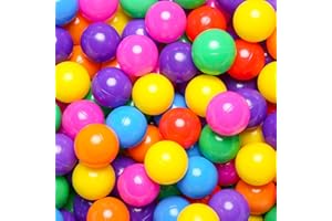 TRENDPLAY Plastic Balls for Ball Pits - Hollow Balls- Safe and Exciting Playtime - Perfect for Baby Pools, Birthday Party Decoration
