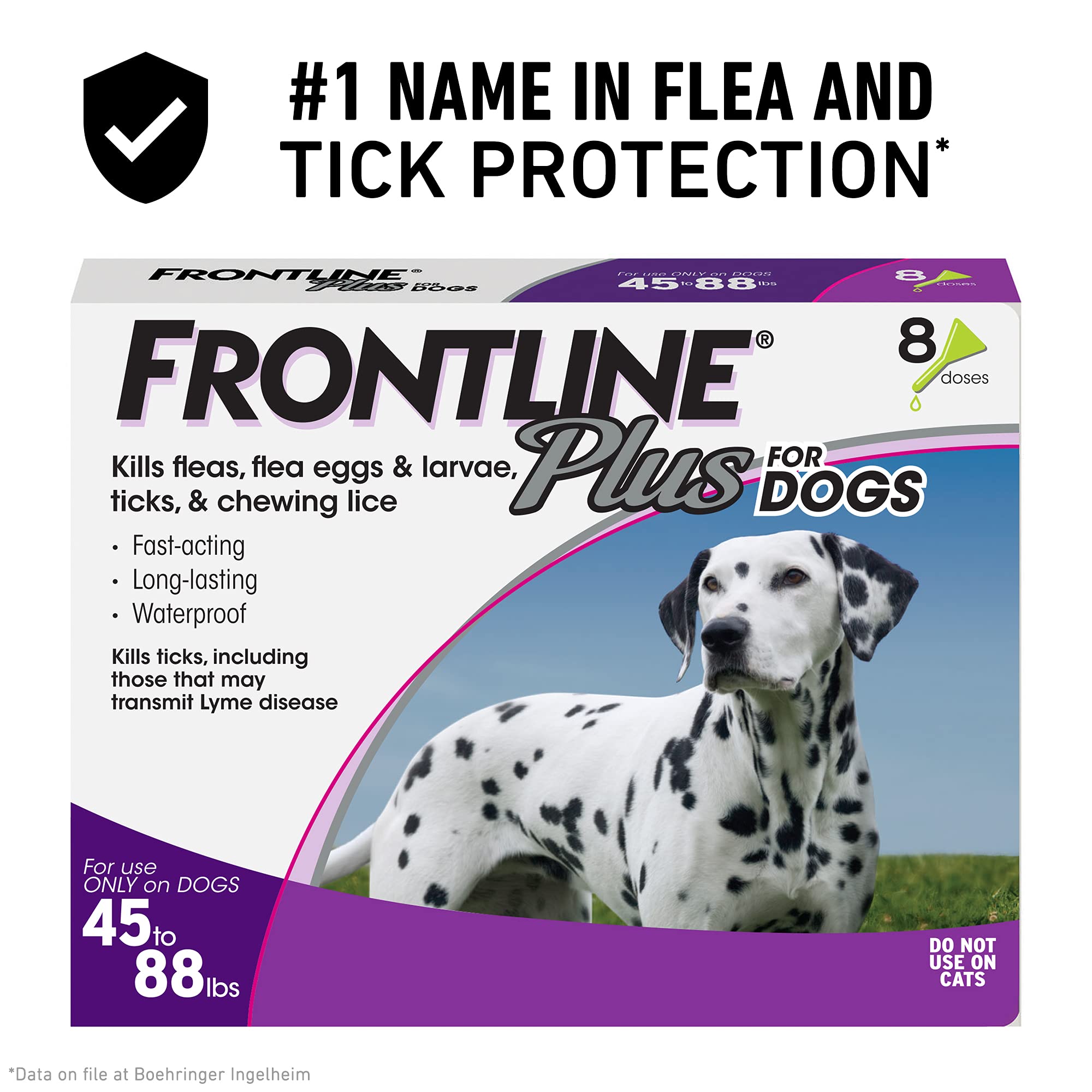 Frontline Plus Flea and Tick Treatment for Dogs Large Dog 45 88 Poun | amzdealz