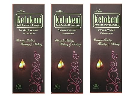 Alkem Unisex Ketokem Anti Dandruff Shampoo (Pack of 3)