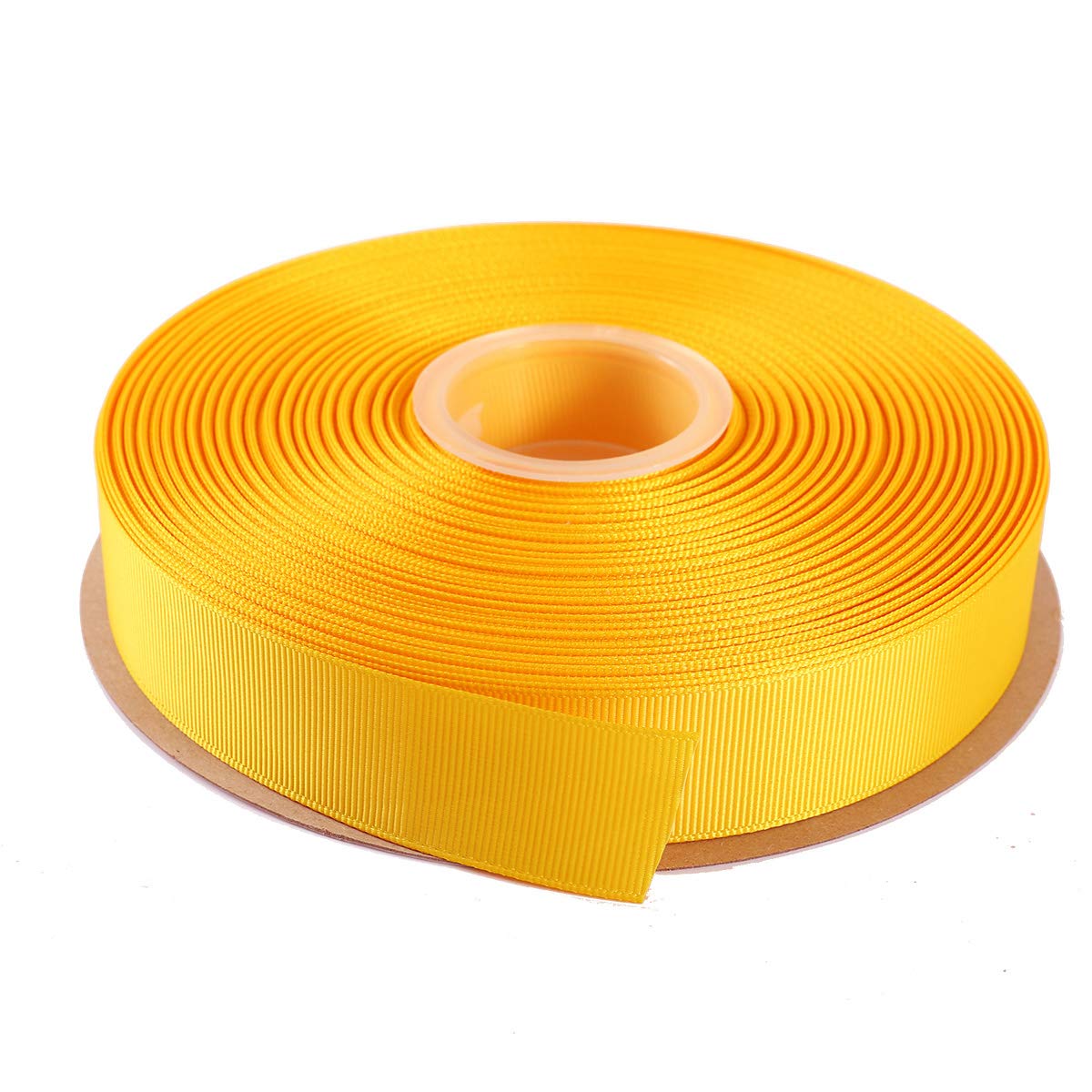 ITIsparkle 25mm Grosgrain Ribbon 45 Meters-Roll Set for Gift Wrapping Scrap Books Party Favor Hair Braids Hair Bow Baby Shower Decoration Floral Arrangement Craft Supplies, Maize Ribbon