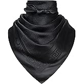 Mariorlsy 35" Men's Large Square Jacquard Scarf - Cowboy Wild Rugged Style, With Gift Packed