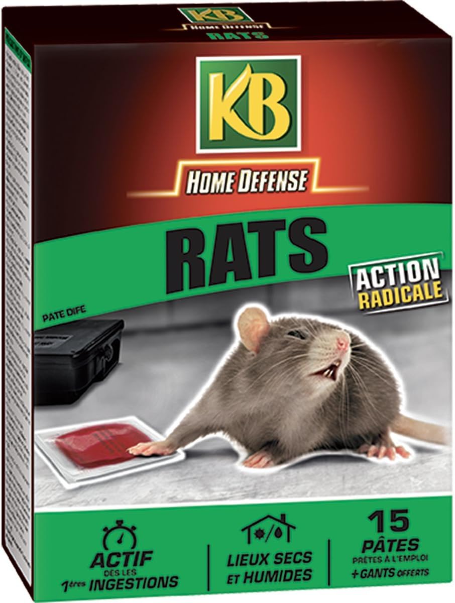 Kb Pates Appat Anti Rats 150gr Amazon Fr Jardin