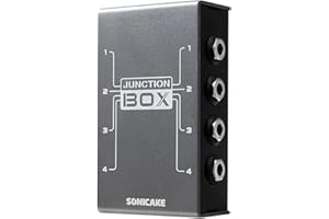 SONICAKE Junction Box - TRS Stereo 4 Channels Organization Line Guitar Bass Effects Pedal, True Bypass