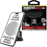 Mob Armor MobNetic Maxx MS MagSafe Phone Mount for Car, Black | Customized MagSafe Compatible, Personalized Mount, Heavy Duty Aluminum Metal, Works w/ iPhones &amp; Androids